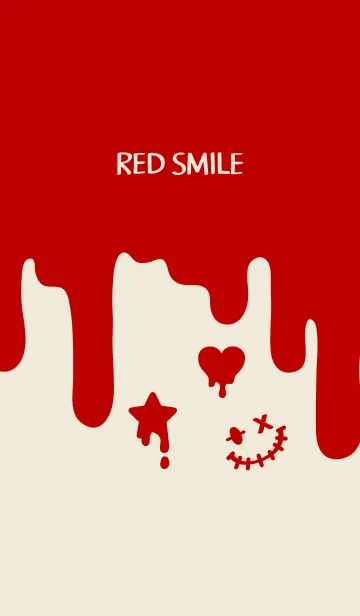 [LINE着せ替え] RED SMILE:)の画像1