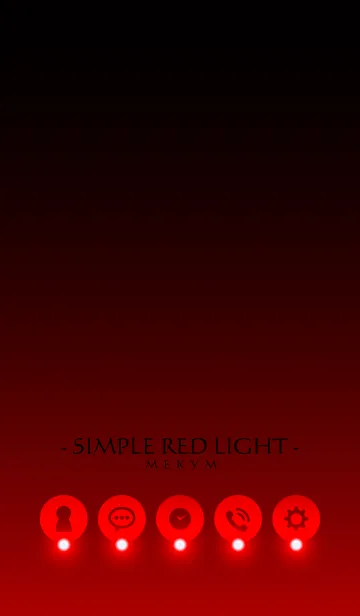 [LINE着せ替え] - SIMPLE RED LIGHT -の画像1