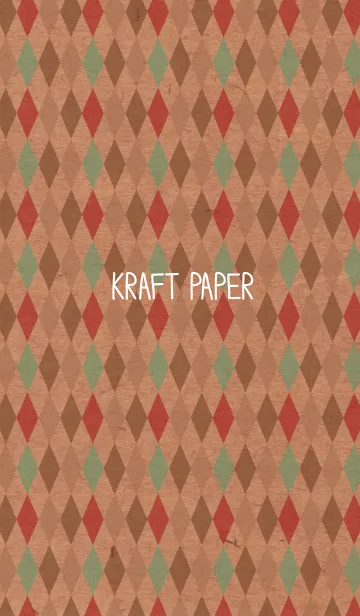 [LINE着せ替え] クラフト紙-アーガイル-の画像1