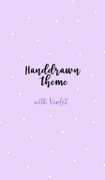 [LINE着せ替え] Hand drawn theme with violetの画像1