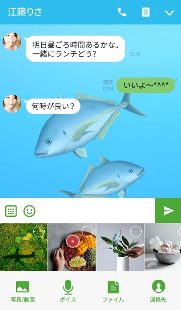 [LINE着せ替え] シマアジ 1の画像4