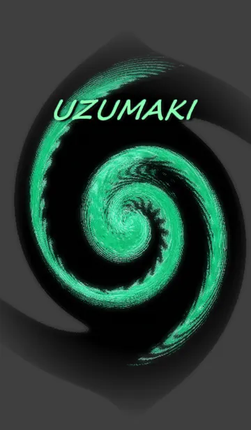 [LINE着せ替え] UZUMAKI-Dark ＆ Green-の画像1