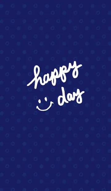 [LINE着せ替え] happy day smile-紺-の画像1