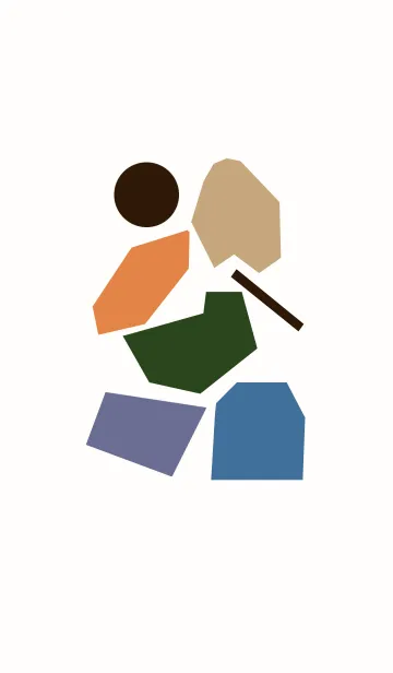 [LINE着せ替え] シンプルでカラフルの画像1