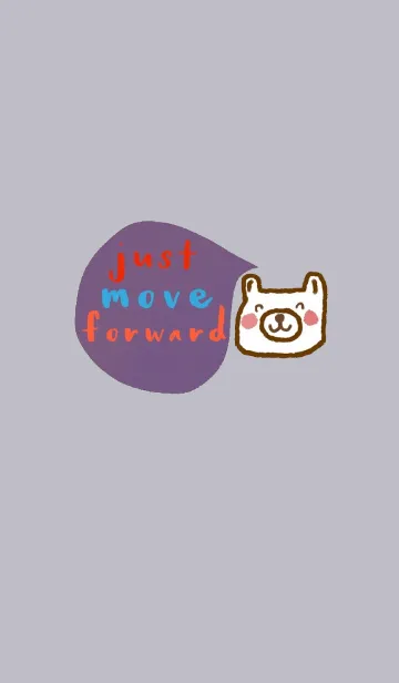 Happy Bear - Life is easy, just move on.の着せ替えメイン画像