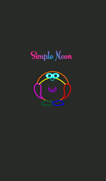 [LINE着せ替え] シンプルなネオン-2の画像1