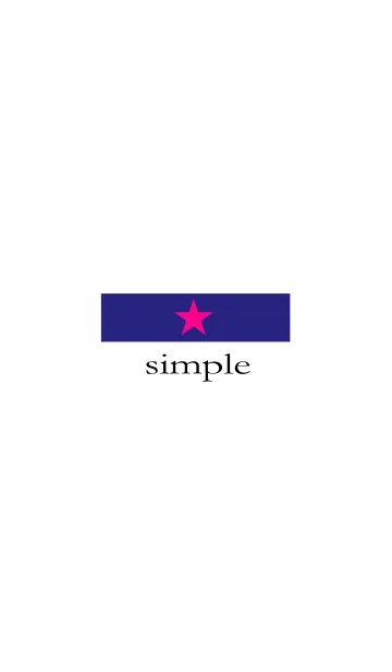 [LINE着せ替え] Simple-Pink-Starの画像1