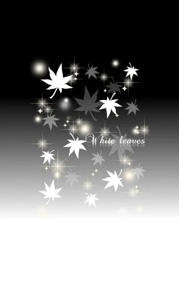 [LINE着せ替え] White leavesの画像1