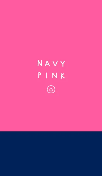 [LINE着せ替え] ピンク・ネイビーの画像1