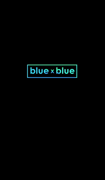 [LINE着せ替え] blue x blue in Blackの画像1