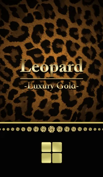 [LINE着せ替え] 高級感のある大人のヒョウ柄♥ゴールドの画像1