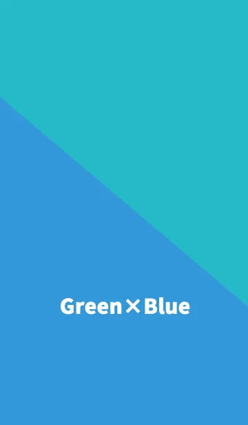 [LINE着せ替え] Green × Blueの画像1
