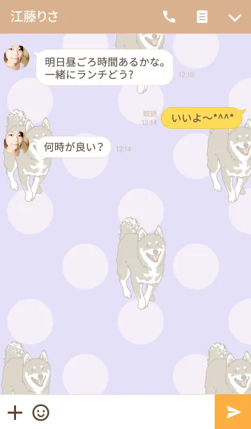 [LINE着せ替え] 黒柴たまこの画像3