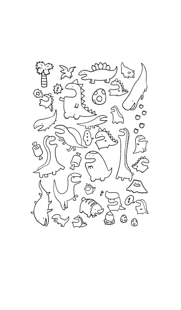 らくがきダイナソーの着せ替えメイン画像