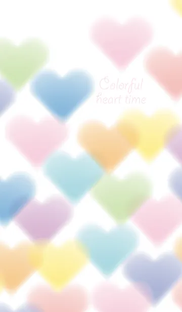 [LINE着せ替え] Colorful heart timeの画像1