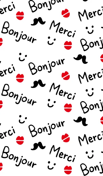 [LINE着せ替え] ボンジュール・メルシー・スマイルの画像1