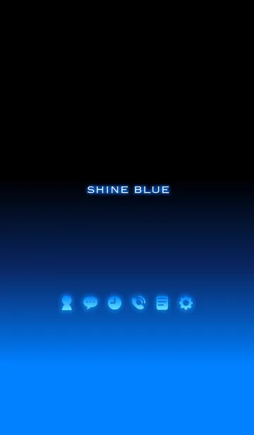 [LINE着せ替え] 光る青の画像1