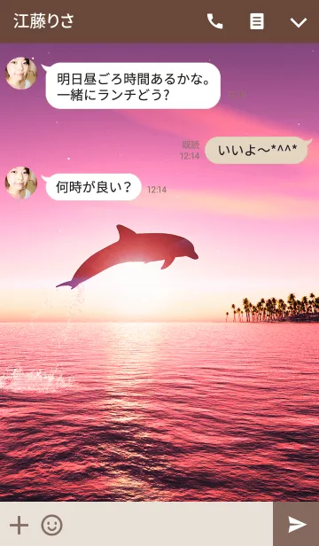 [LINE着せ替え] Dolphin at Duskの画像3