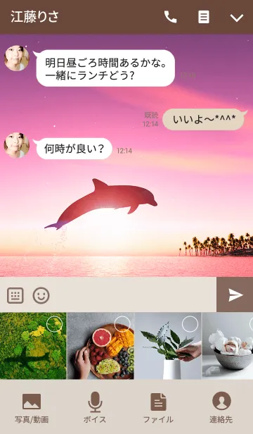 [LINE着せ替え] Dolphin at Duskの画像4