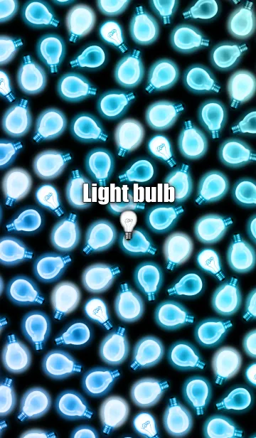 [LINE着せ替え] Light bulb -Blue-の画像1