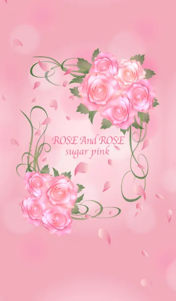 [LINE着せ替え] Rose And Rose sugerpinkの画像1