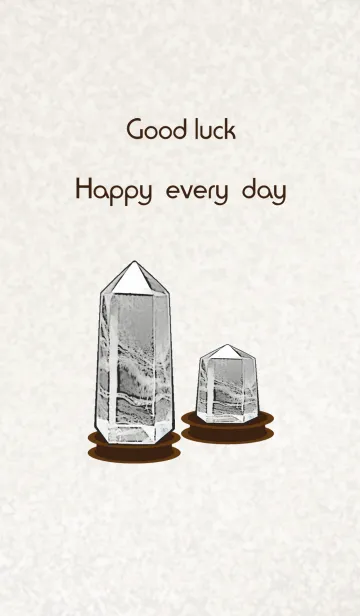 [LINE着せ替え] 白いクリスタルピラー幸運の画像1