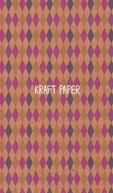 [LINE着せ替え] クラフト紙-アーガイル3-の画像1