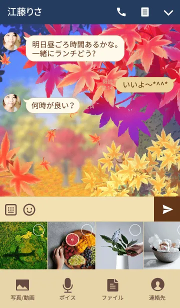 [LINE着せ替え] 秋の彩りの画像4
