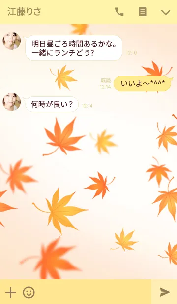 [LINE着せ替え] -MOMIJI-の画像3