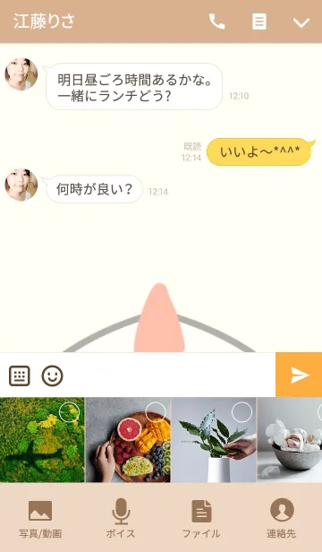 [LINE着せ替え] 中川専用の可愛いにわとりの名前着せ替えの画像4