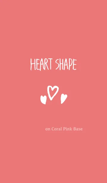 [LINE着せ替え] ハート模様 〜コーラルピンク〜の画像1