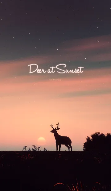 [LINE着せ替え] Deer at Sunsetの画像1