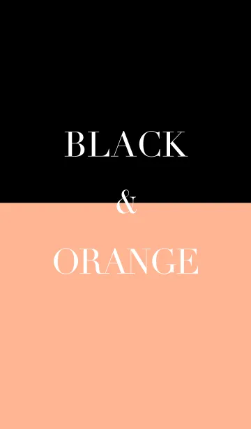 [LINE着せ替え] ブラック ＆ オレンジの画像1