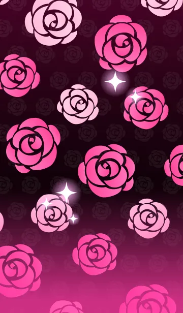 [LINE着せ替え] Rose-ピンクローズの画像1
