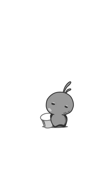 rabbit staring-87の着せ替えメイン画像
