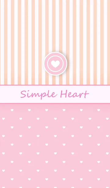 [LINE着せ替え] 大人可愛いハートのシンプル - Pink -の画像1