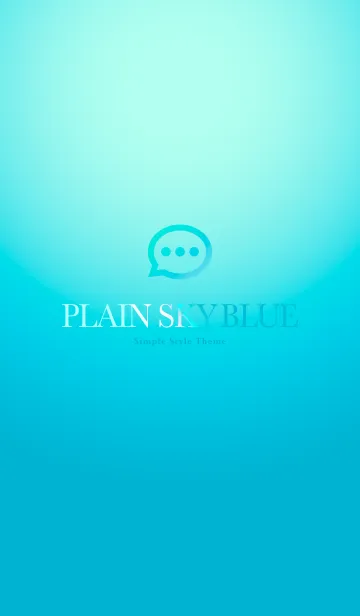 [LINE着せ替え] Plain Sky Blue シンプルな水色の画像1
