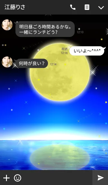 [LINE着せ替え] Full moon powerの画像3