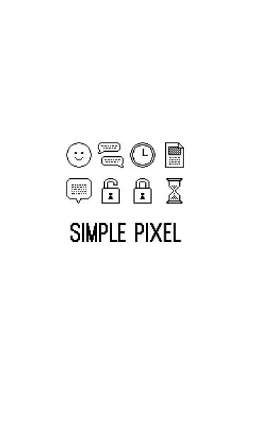[LINE着せ替え] SIMPLE PIXEL.の画像1