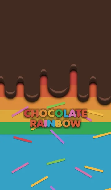 [LINE着せ替え] Chocolate Rainbowの画像1