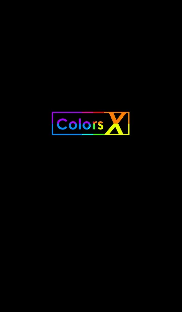 [LINE着せ替え] Colors X in Blackの画像1