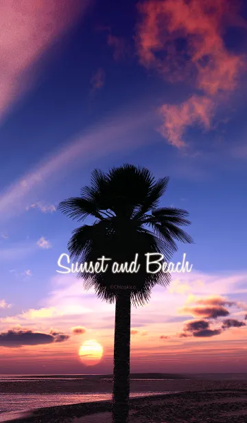 [LINE着せ替え] Sunset and Beachの画像1