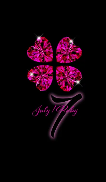 [LINE着せ替え] 7月の誕生石-ルビー-の画像1
