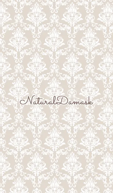 [LINE着せ替え] ナチュラル＆ダマスクの画像1