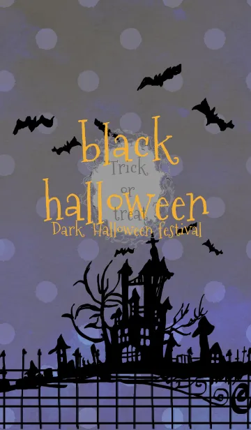 [LINE着せ替え] Black halloween dark halloween festivalの画像1