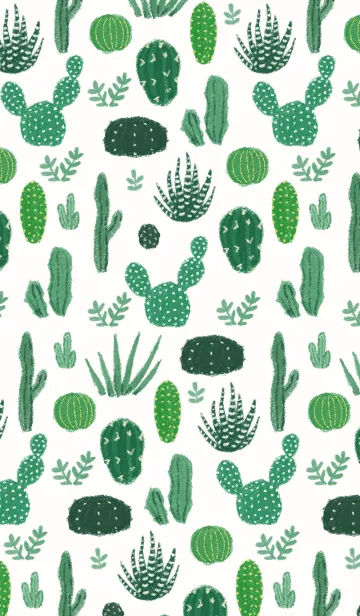 [LINE着せ替え] 緑のサボテンの画像1