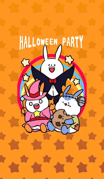 [LINE着せ替え] ウタローたちのハロウィンパーティの画像1