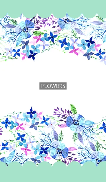 [LINE着せ替え] water color flowers_328の画像1