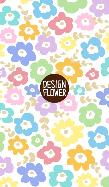 [LINE着せ替え] デザインフラワー 38の画像1