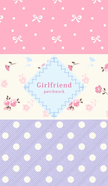 [LINE着せ替え] Girlfriend patchworkの画像1